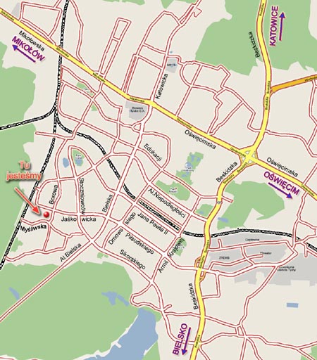 mapka dojazdu